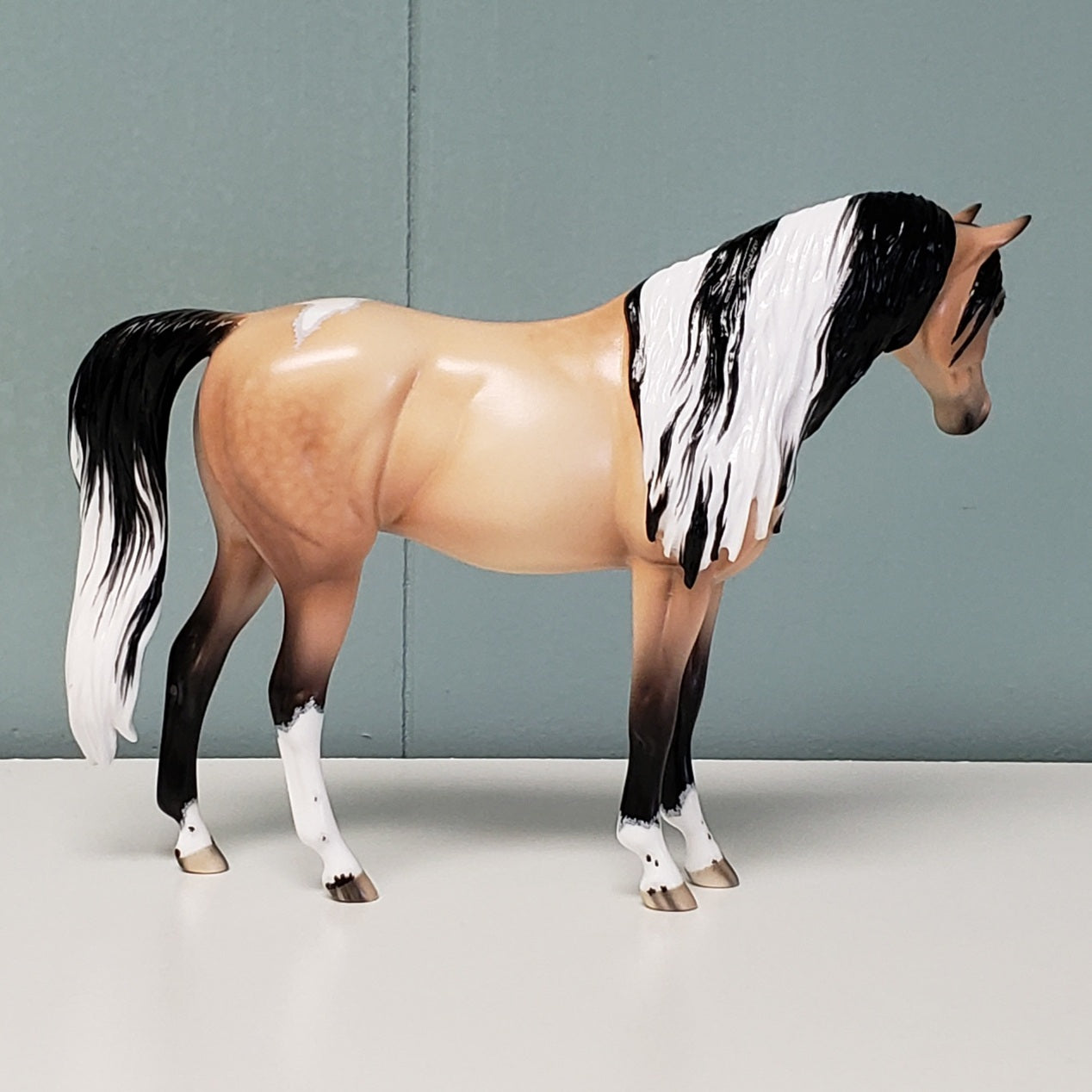 Katy OOAK Dappled Buckskin Tobiano Custom Arab Mare By Ellen Robbins - Best Offer 4/23/24
