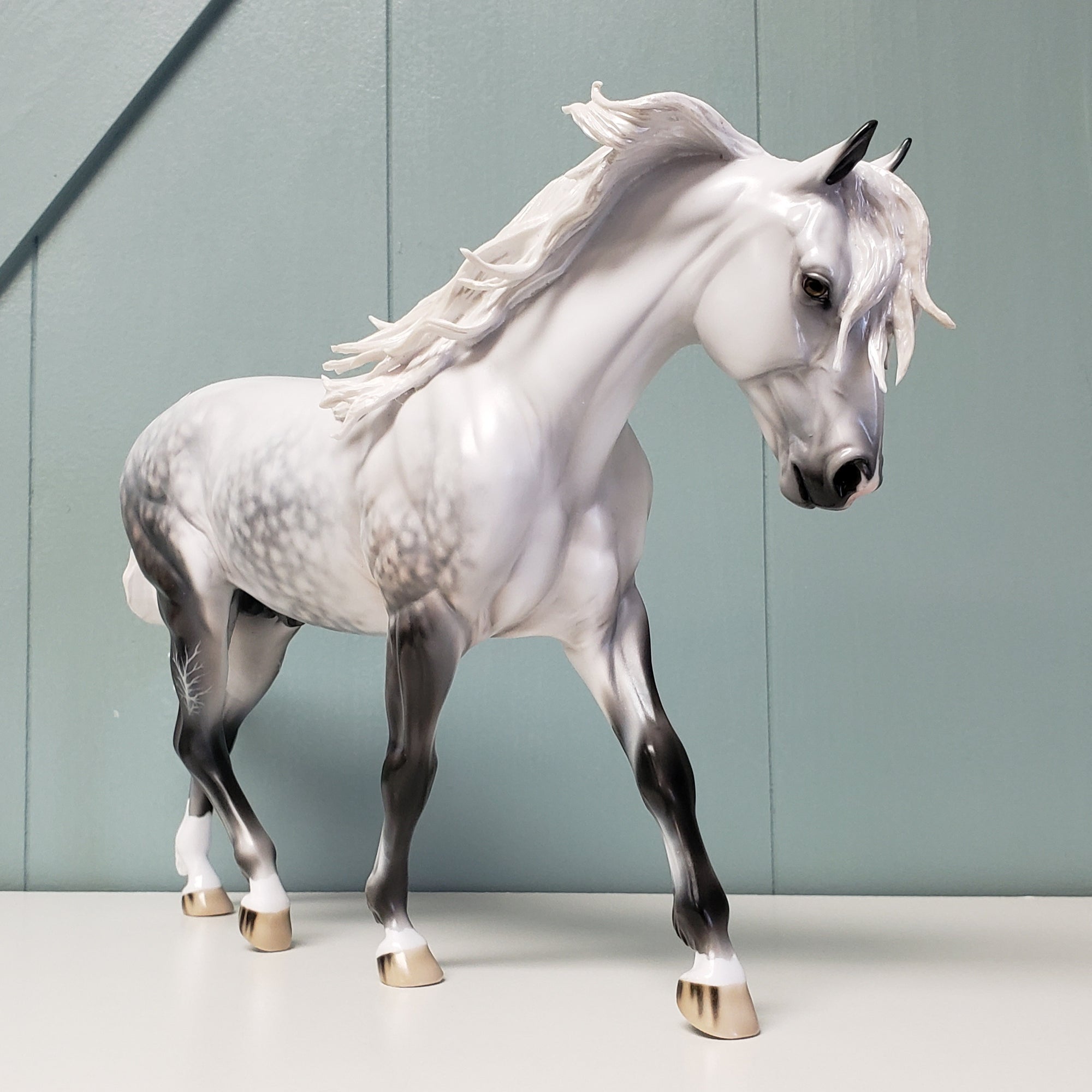 Laurenti OOAK Dappled Rose Grey Custom Irish Draught By Jess Hamill - Best Offer 4/23/24