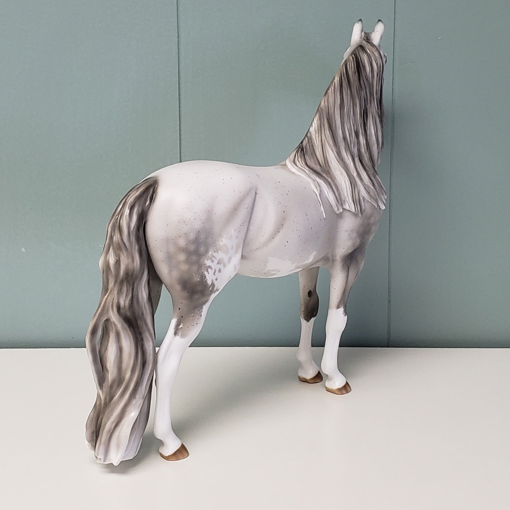 Kingswood OOAK Fleabitten Dappled Grey Sabino Custom Morgan By Ashley Palmer - Best Offer 4/23/24