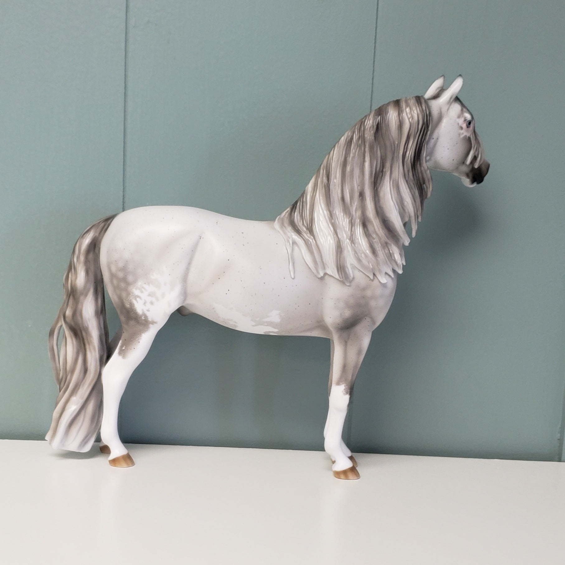 Kingswood OOAK Fleabitten Dappled Grey Sabino Custom Morgan By Ashley Palmer - Best Offer 4/23/24