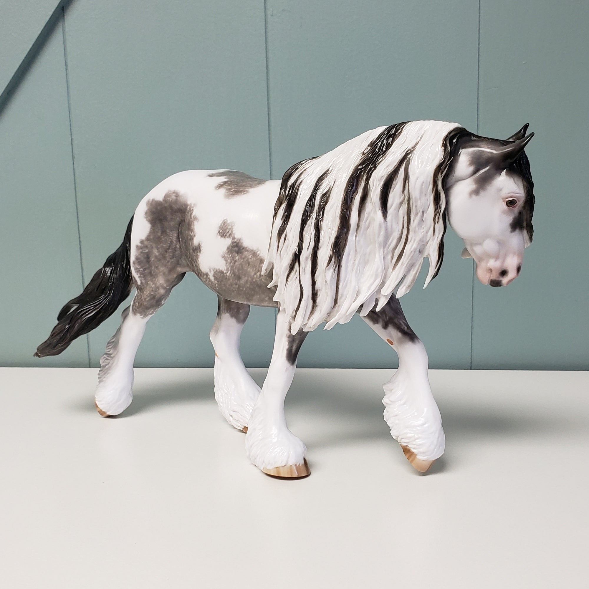 Cry Me A River OOAK Blue Roan Custom Irish Cob by Sheryl Leisure - Best Offer 4/23/24