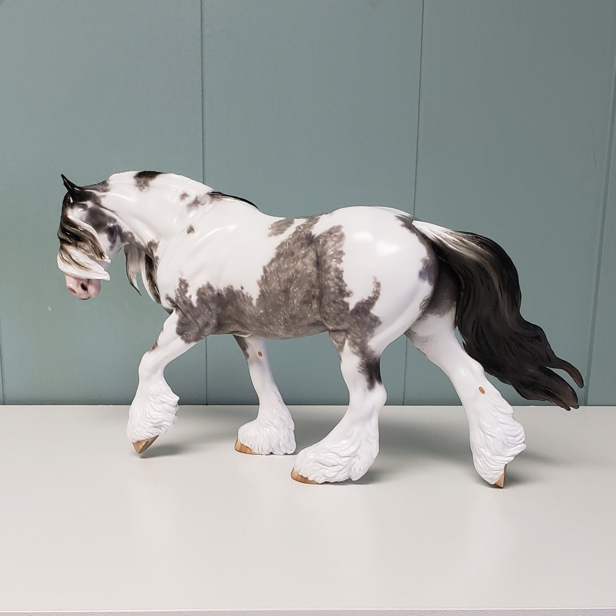 Cry Me A River OOAK Blue Roan Custom Irish Cob by Sheryl Leisure - Best Offer 4/23/24