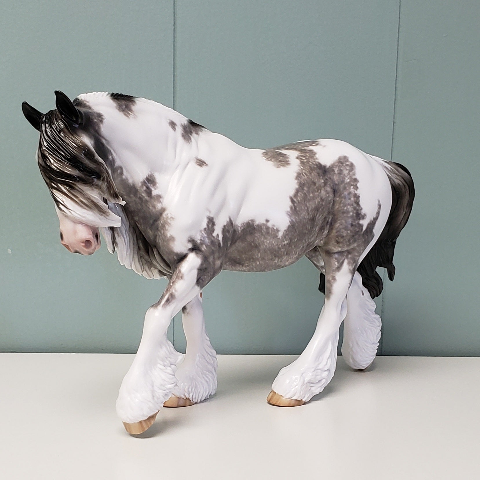 Cry Me A River OOAK Blue Roan Custom Irish Cob by Sheryl Leisure - Best Offer 4/23/24