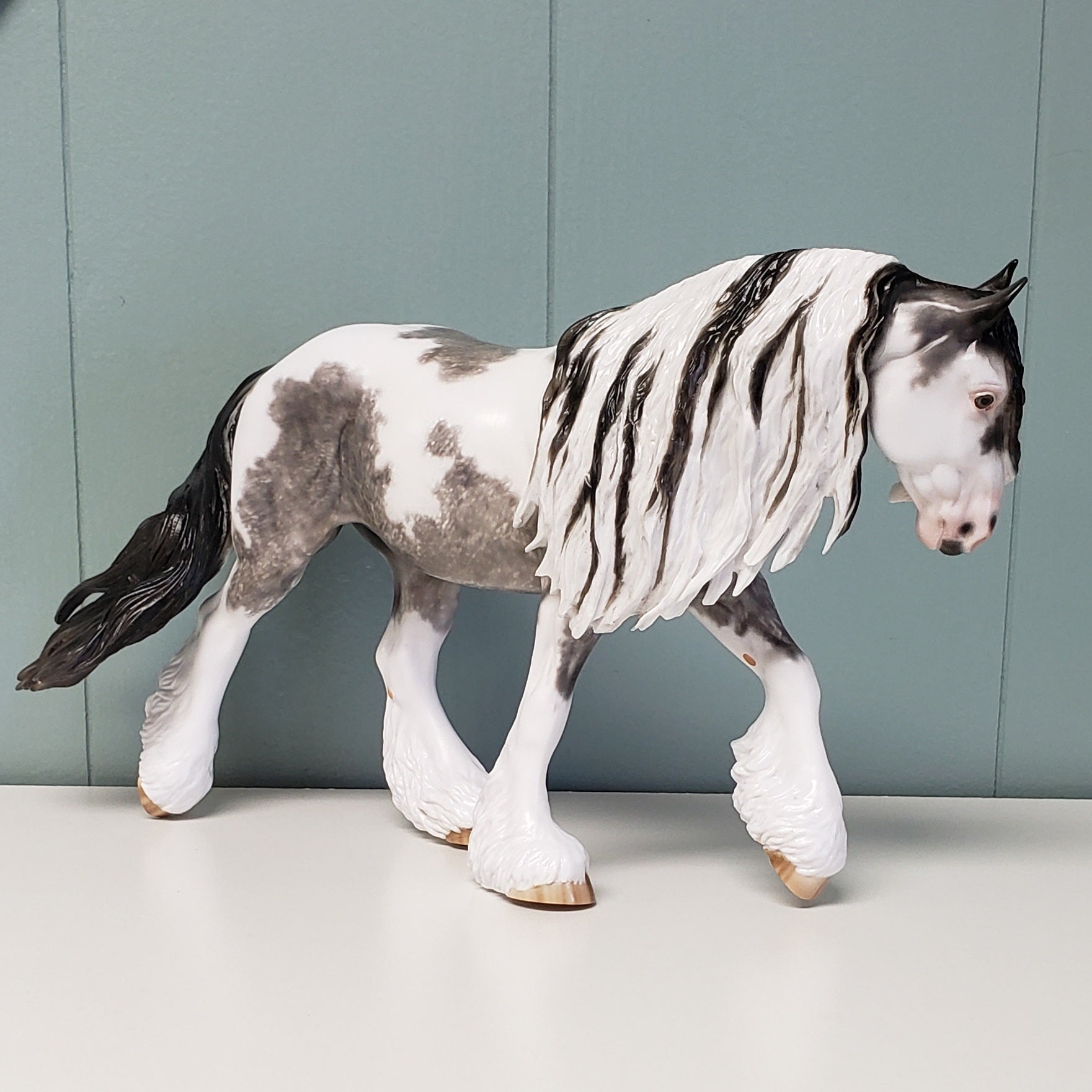 Cry Me A River OOAK Blue Roan Custom Irish Cob by Sheryl Leisure - Best Offer 4/23/24