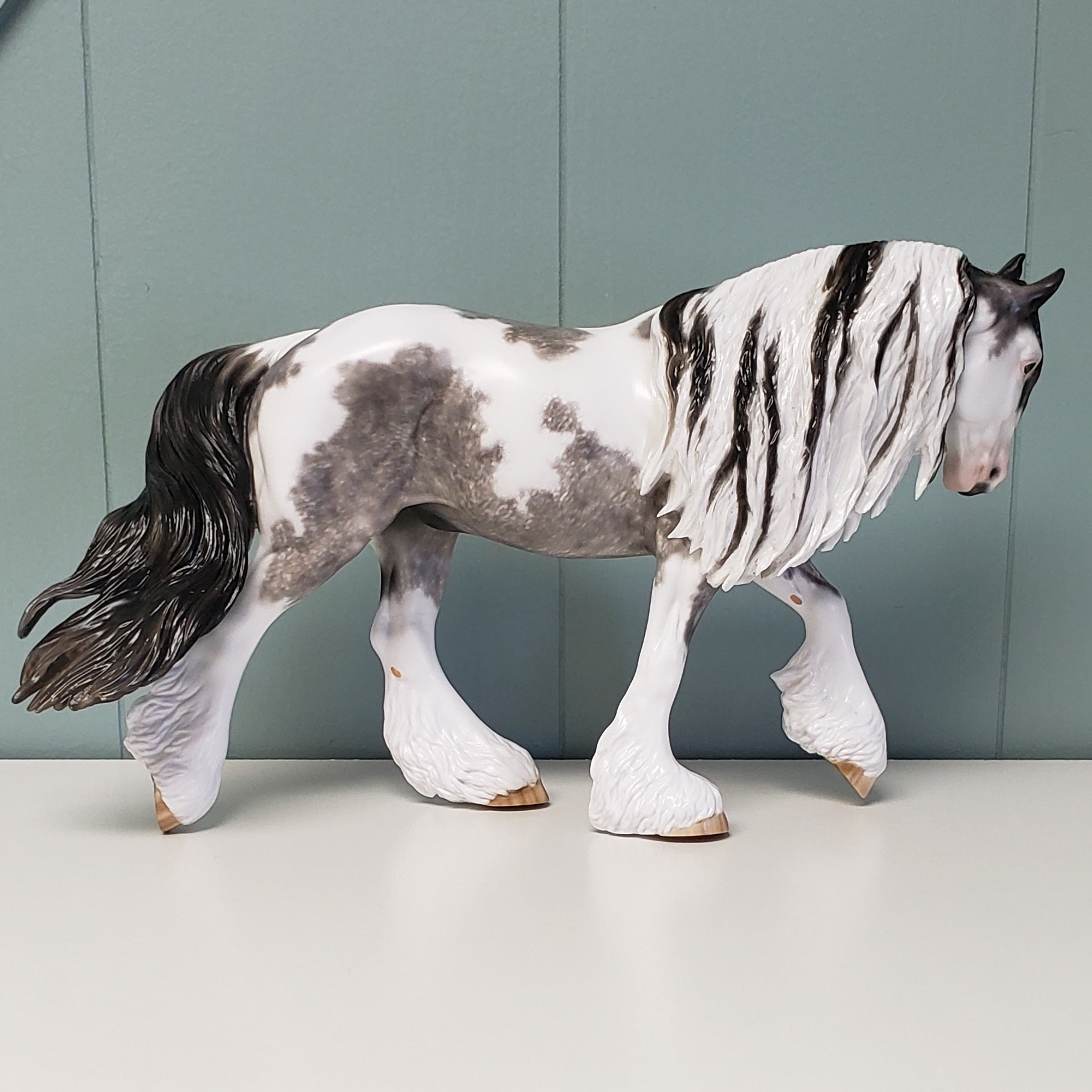 Cry Me A River OOAK Blue Roan Custom Irish Cob by Sheryl Leisure - Best Offer 4/23/24