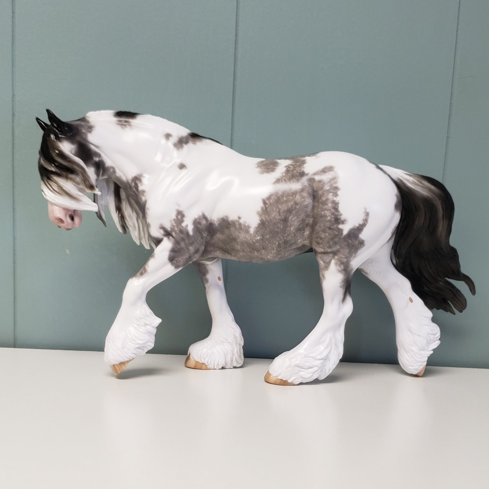 Cry Me A River OOAK Blue Roan Custom Irish Cob by Sheryl Leisure - Best Offer 4/23/24