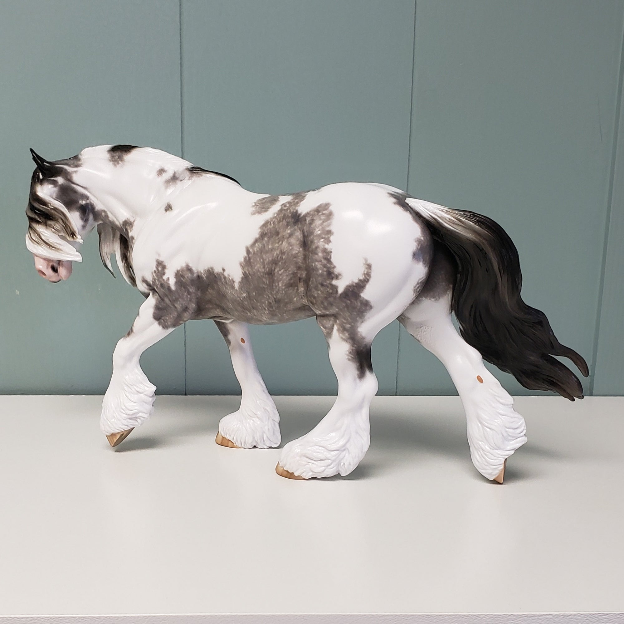 Cry Me A River OOAK Blue Roan Custom Irish Cob by Sheryl Leisure - Best Offer 4/23/24