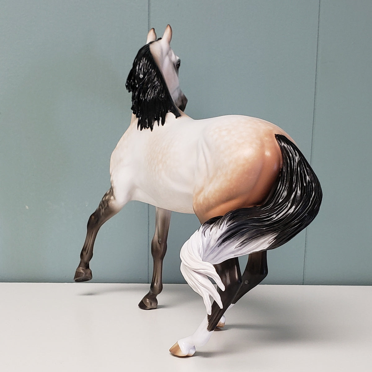 Baby I'll Wait OOAK Dappled Rose Grey Custom Arab Mare by Sheryl Leisure - Best Offer 4/23/24