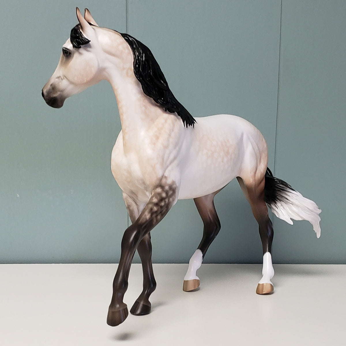 Baby I'll Wait OOAK Dappled Rose Grey Custom Arab Mare by Sheryl Leisure - Best Offer 4/23/24
