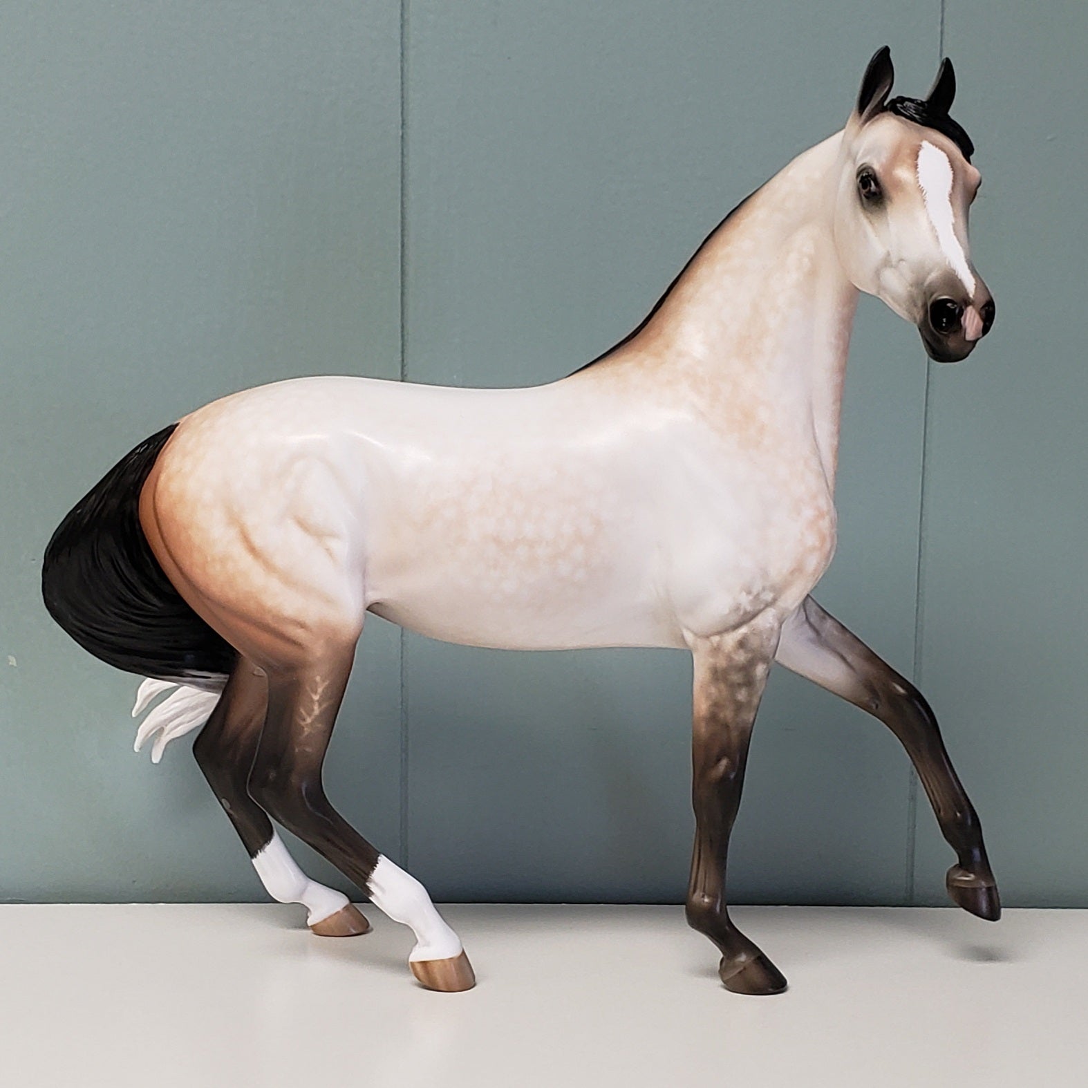 Baby I'll Wait OOAK Dappled Rose Grey Custom Arab Mare by Sheryl Leisure - Best Offer 4/23/24