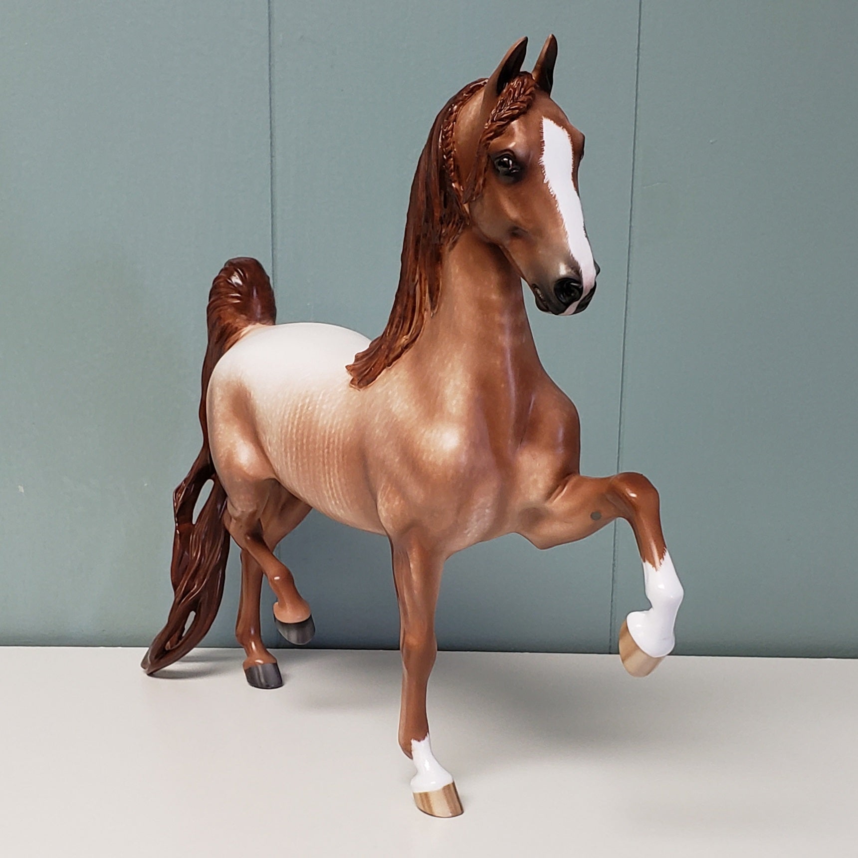 Goldkenn OOAK Roan Custom Saddlebred by Sheryl Leisure - Best Offer 4/23/24