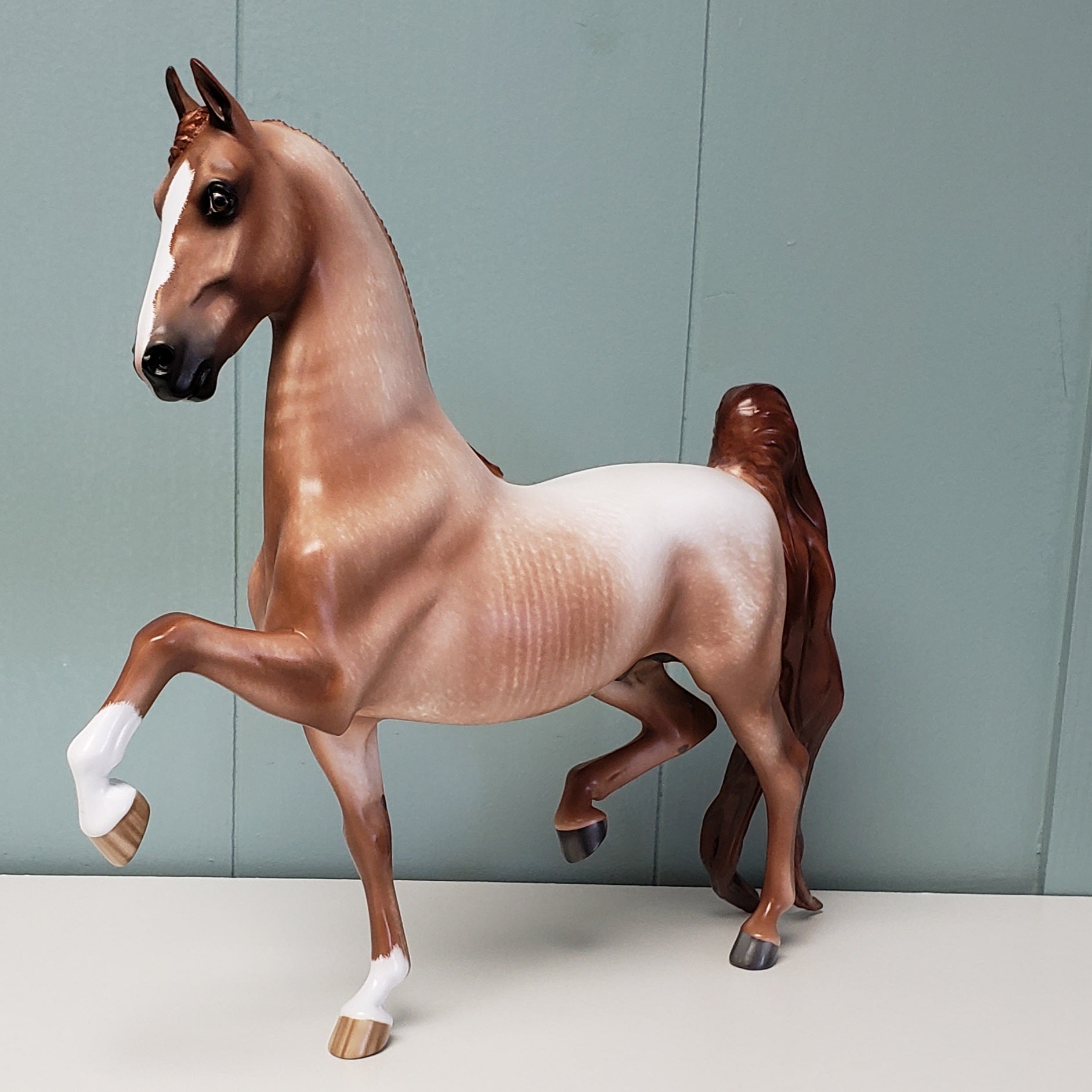 Goldkenn OOAK Roan Custom Saddlebred by Sheryl Leisure - Best Offer 4/23/24