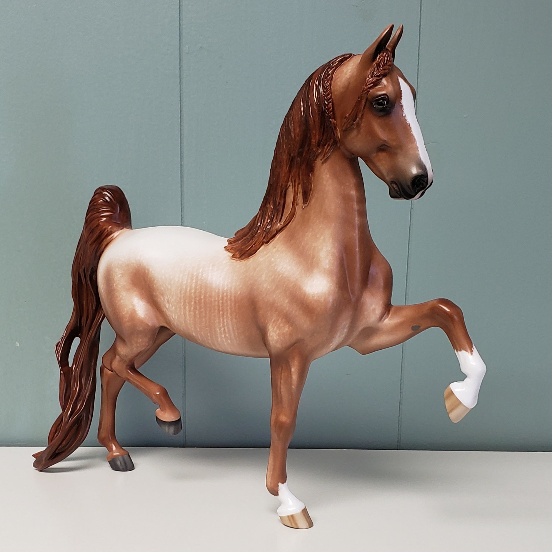 Goldkenn OOAK Roan Custom Saddlebred by Sheryl Leisure - Best Offer 4/23/24