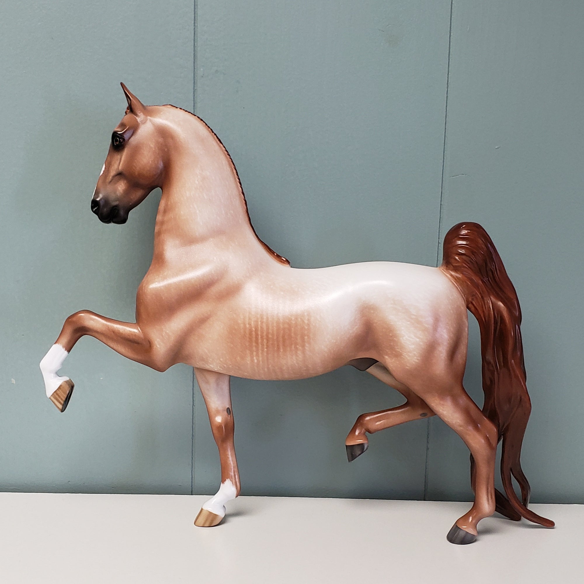 Goldkenn OOAK Roan Custom Saddlebred by Sheryl Leisure - Best Offer 4/23/24
