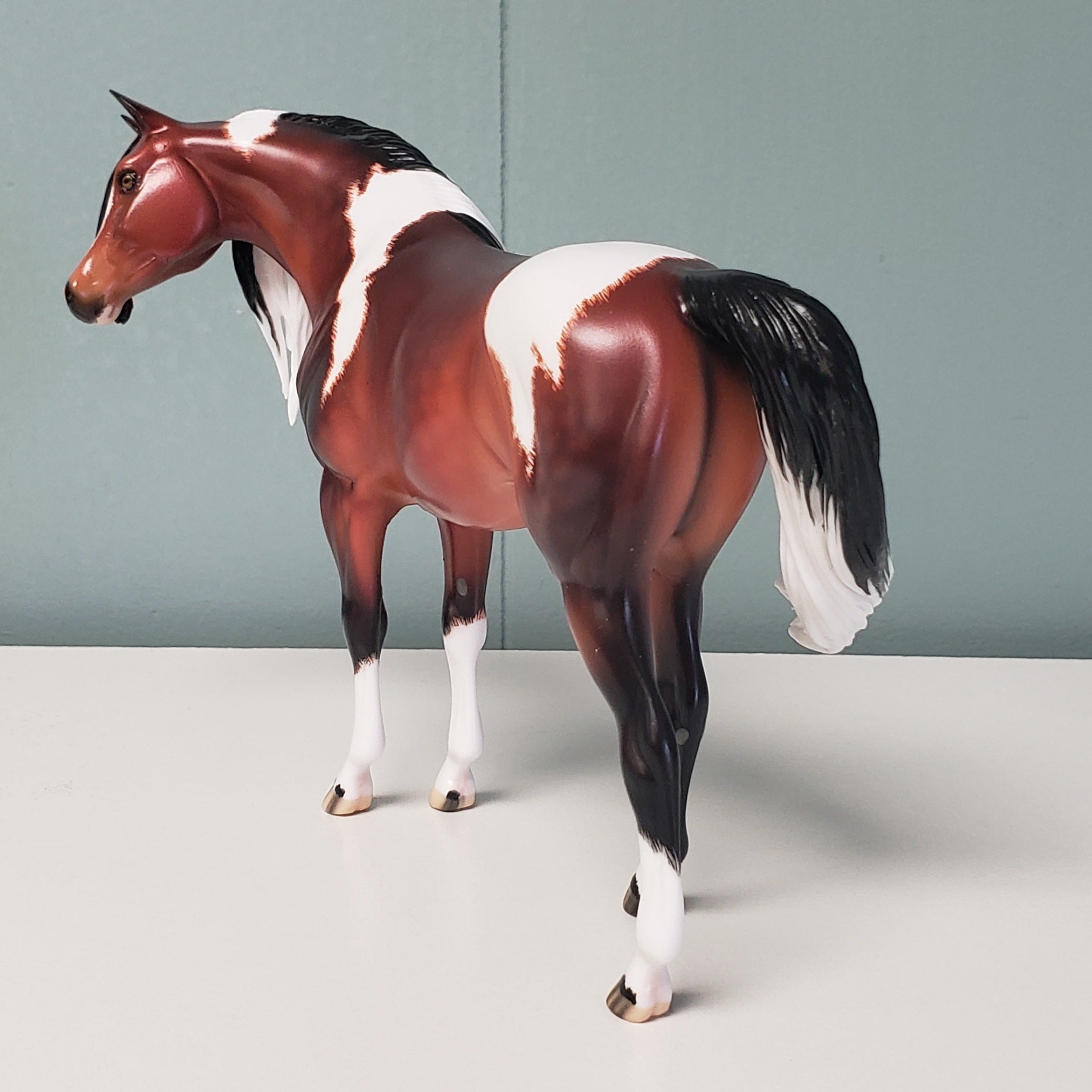 May I? OOAK Dappled Bay Tobiano Custom Arab Mare Pebble By Ellen Robbins Best Offers 4/30/24