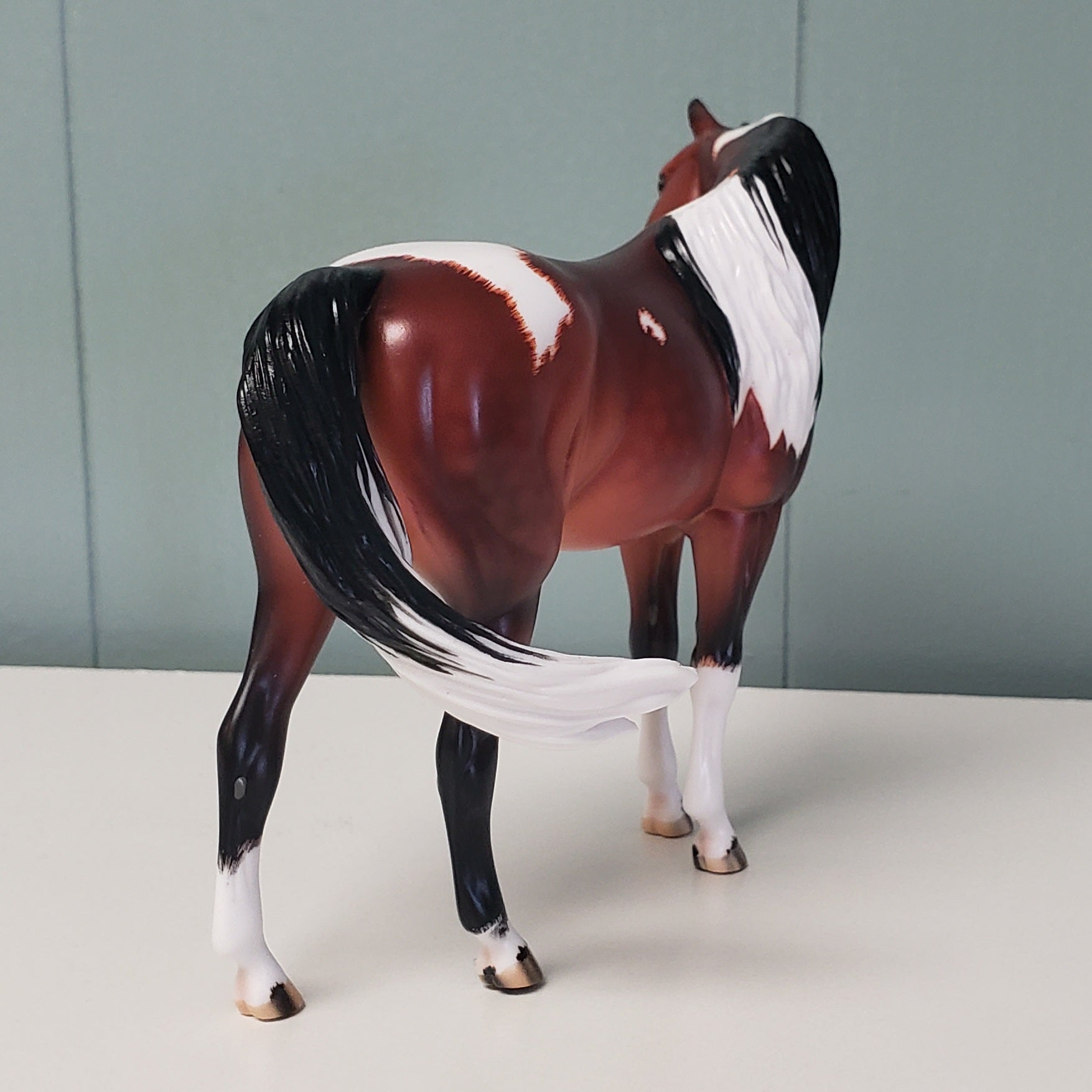 May I? OOAK Dappled Bay Tobiano Custom Arab Mare Pebble By Ellen Robbins Best Offers 4/30/24