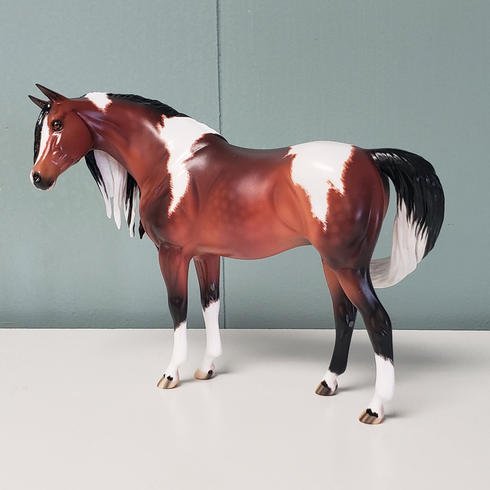 May I? OOAK Dappled Bay Tobiano Custom Arab Mare Pebble By Ellen Robbins Best Offers 4/30/24