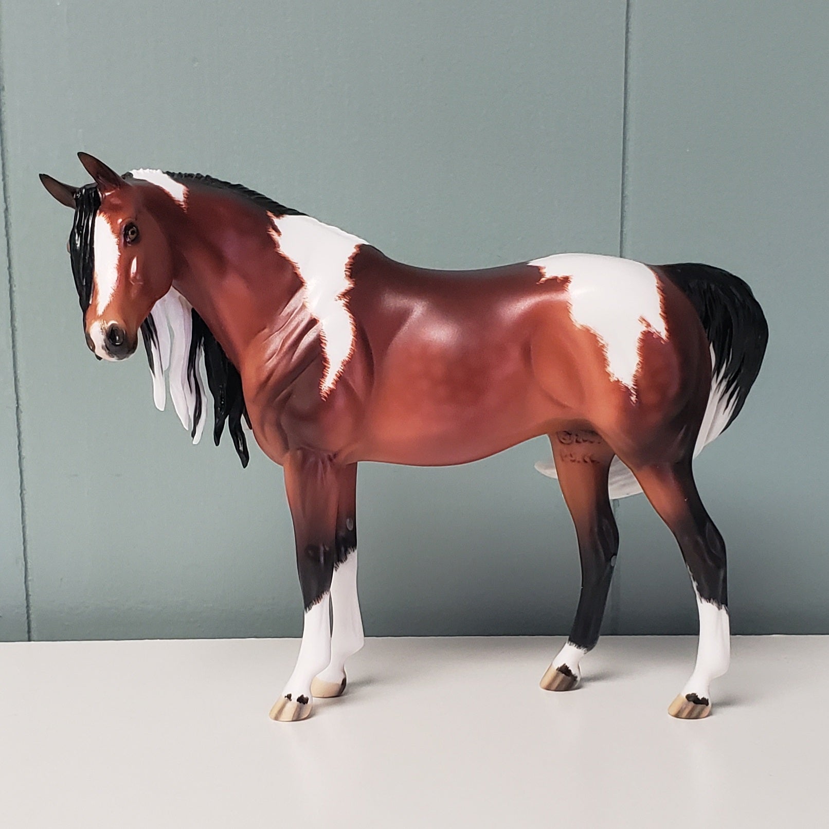 May I? OOAK Dappled Bay Tobiano Custom Arab Mare Pebble By Ellen Robbins Best Offers 4/30/24