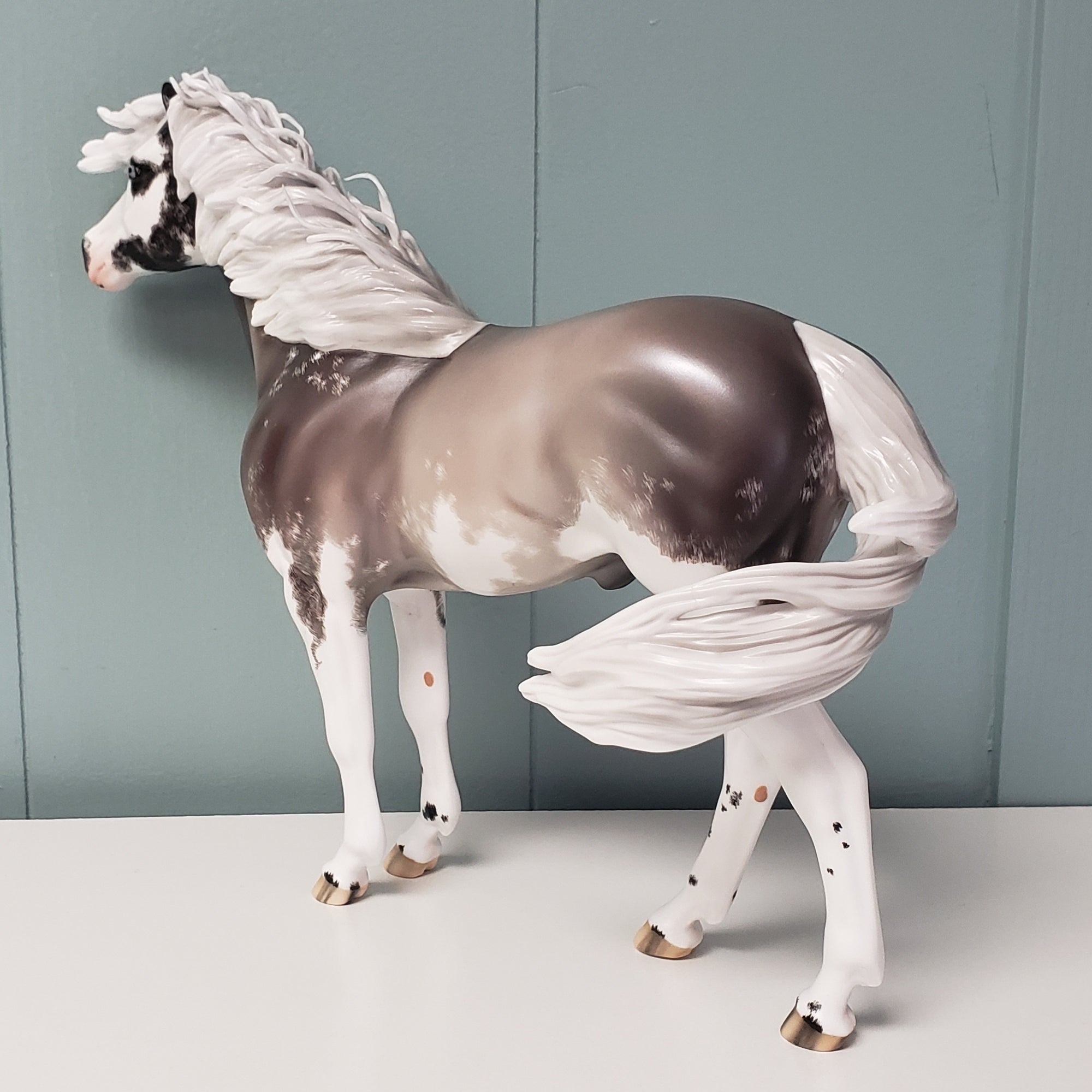 One Last Freeze OOAK Silver Grulla Sabino Custom Mustang By Ellen Robbins Best Offers 4/30/24