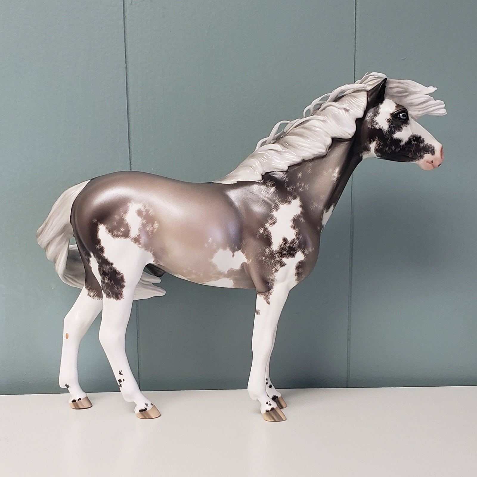 One Last Freeze OOAK Silver Grulla Sabino Custom Mustang By Ellen Robbins Best Offers 4/30/24