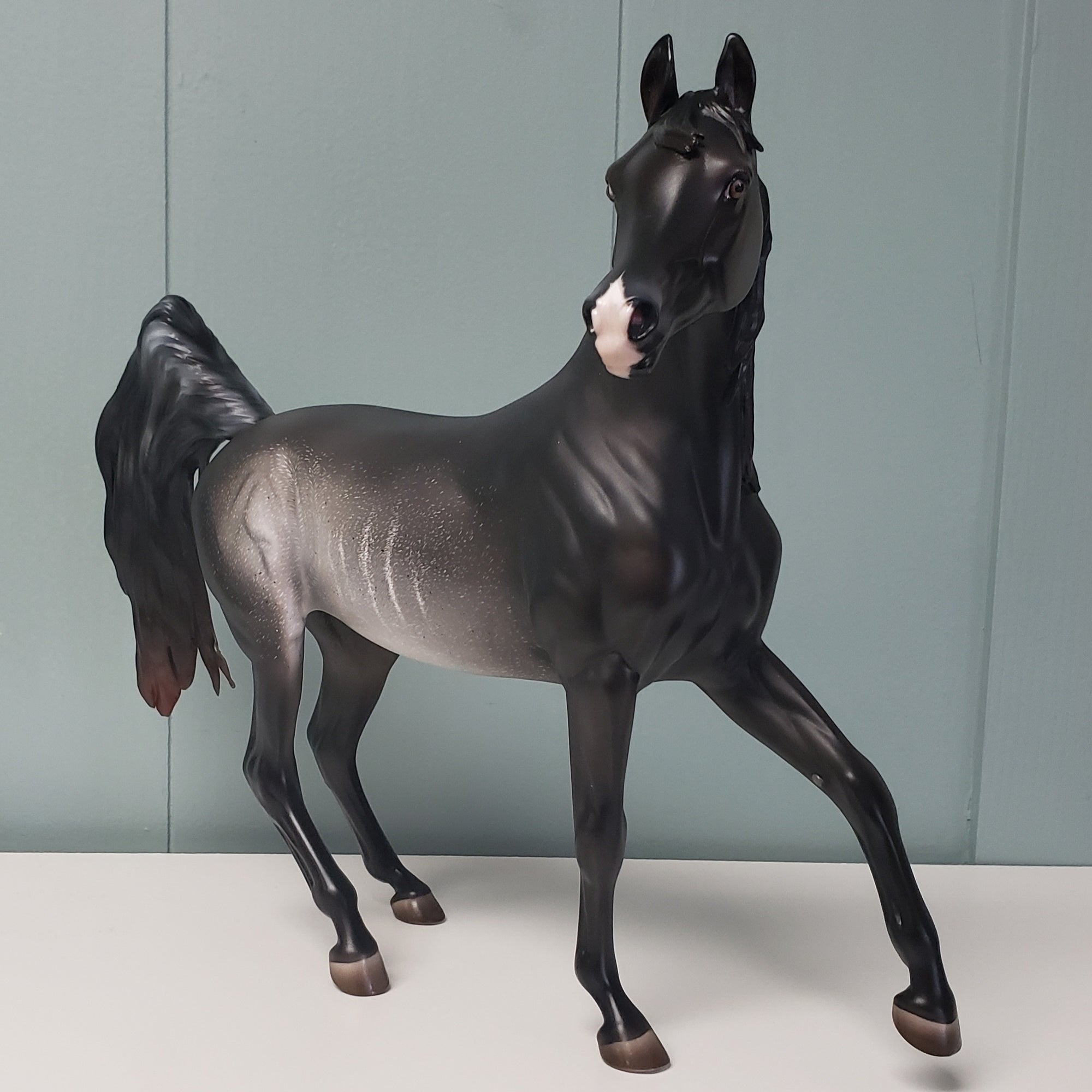 Nymeria OOAK Shaded Black Rabicano Custom Arab Mare By Ashley Palmer Best Offers 4/30/24