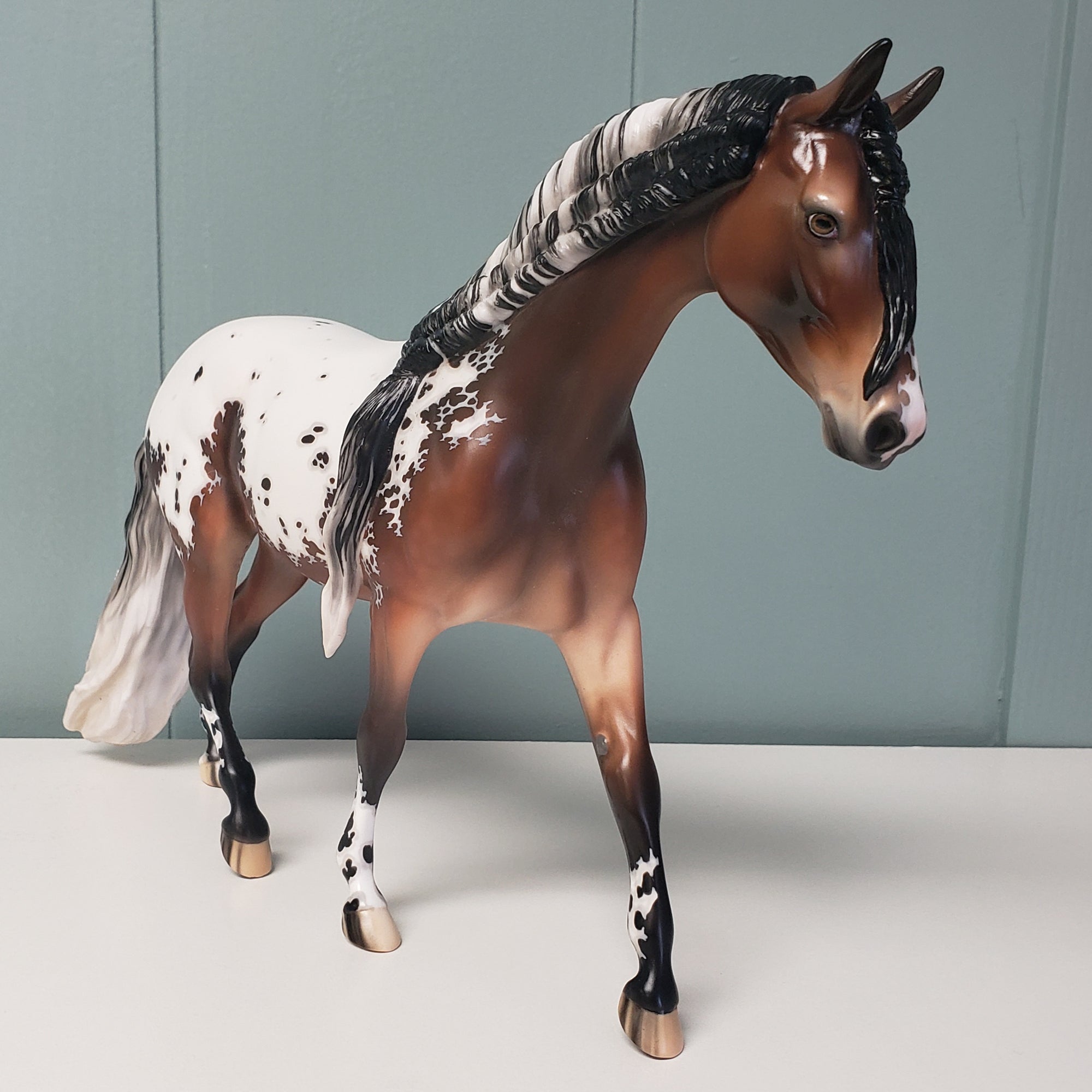 Lindemuth OOAK Bay Appaloosa Custom Pony By Jess Hamill Best Offers 4/30/24