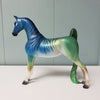 Peafowl OOAK Deco Peacock Inspired Zebra Striped Pebble Saddlebred By Jess Hamill - May End of Month Sale SS524