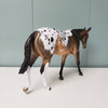 Opportunity Knocking OOAK Bay Appaloosa Pebble Mule By Dawn Quick - SHCF24