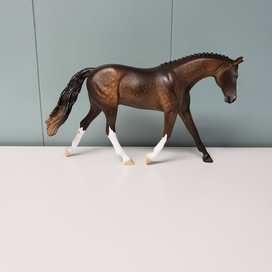 Bravo OOAK Dappled Bay Pebble Warmblood By Dawn Quick - SHCF24