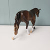 Bravo OOAK Dappled Bay Pebble Warmblood By Dawn Quick - SHCF24