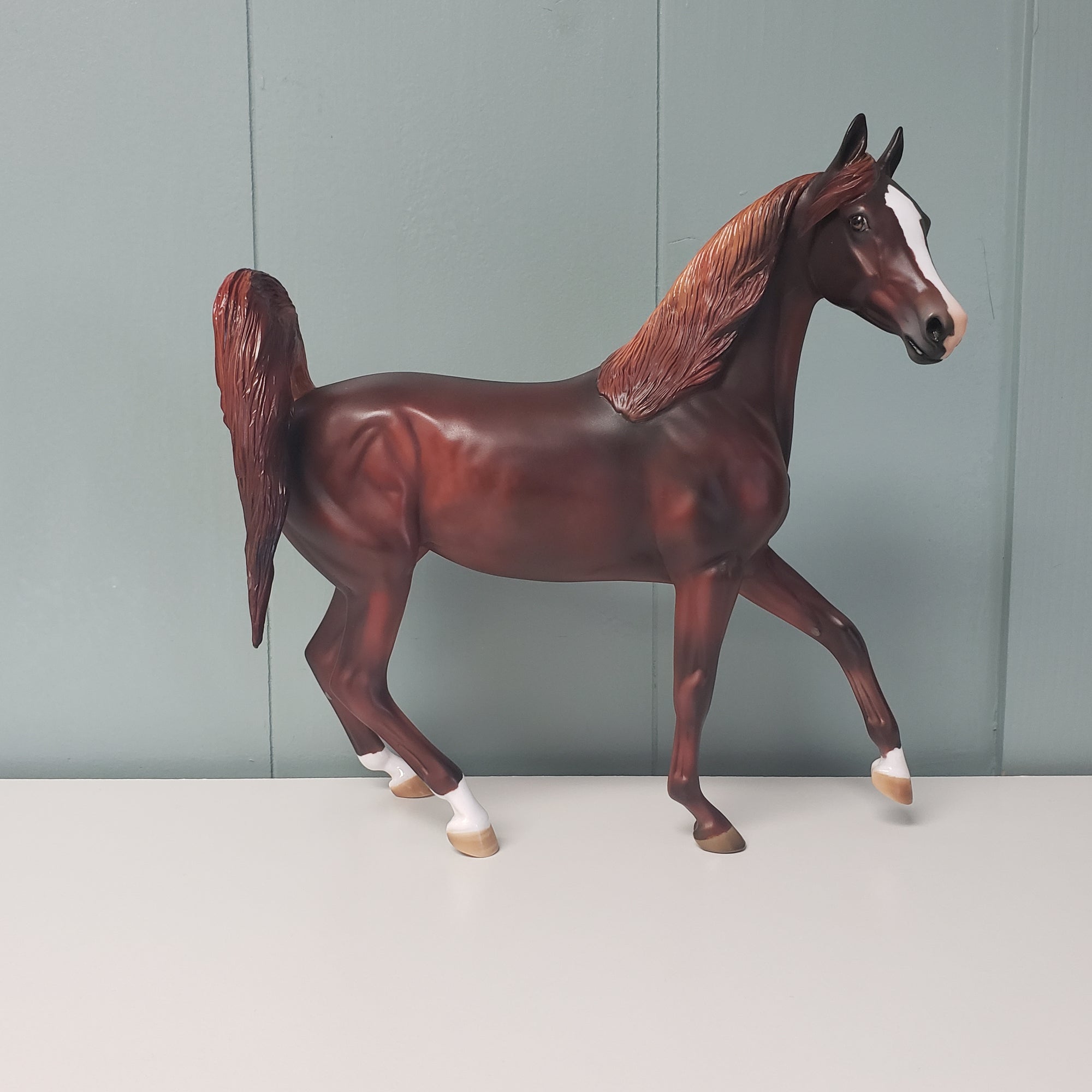 Priorities OOAK Dappled Liver Chestnut Custom Arab Mare By Julie Keim - SHCF24