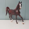 Priorities OOAK Dappled Liver Chestnut Custom Arab Mare By Julie Keim - SHCF24