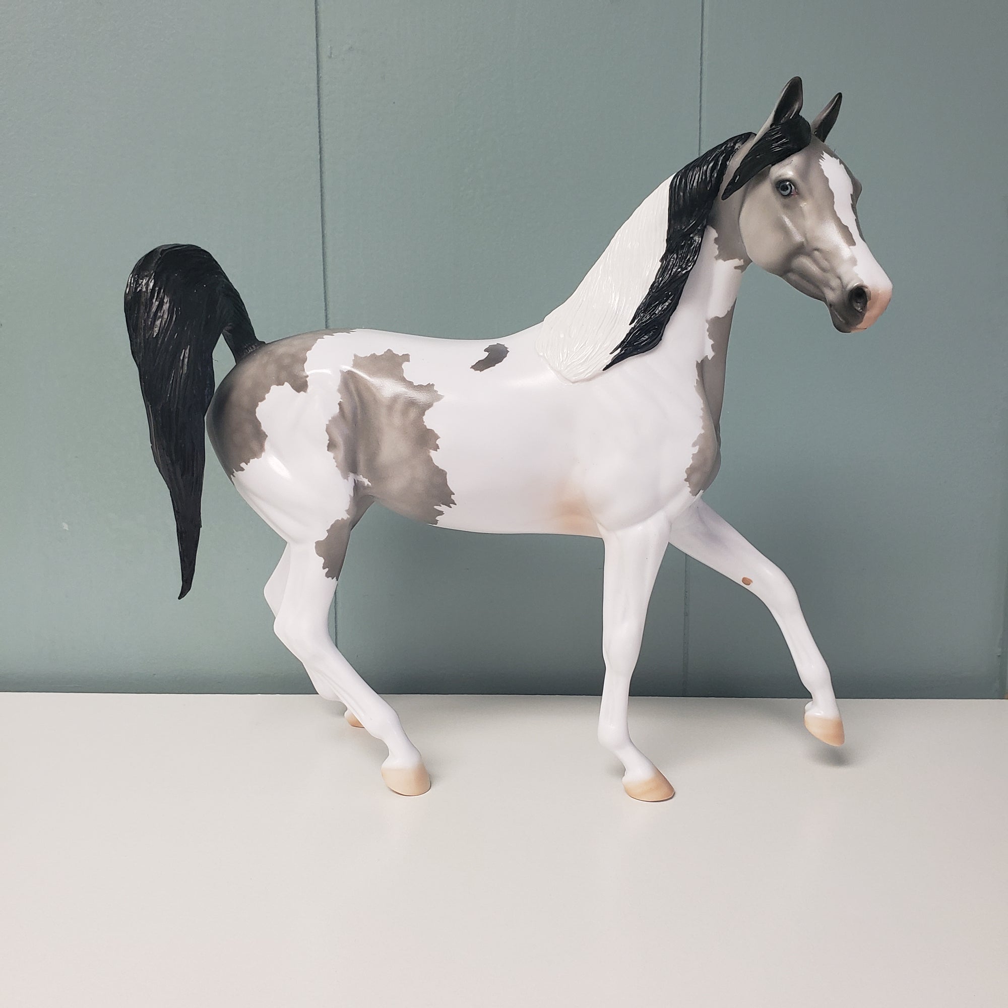 Originality OOAK Dappled Grey Tobiano Arab Mare By Dawn Quick - SHCF24