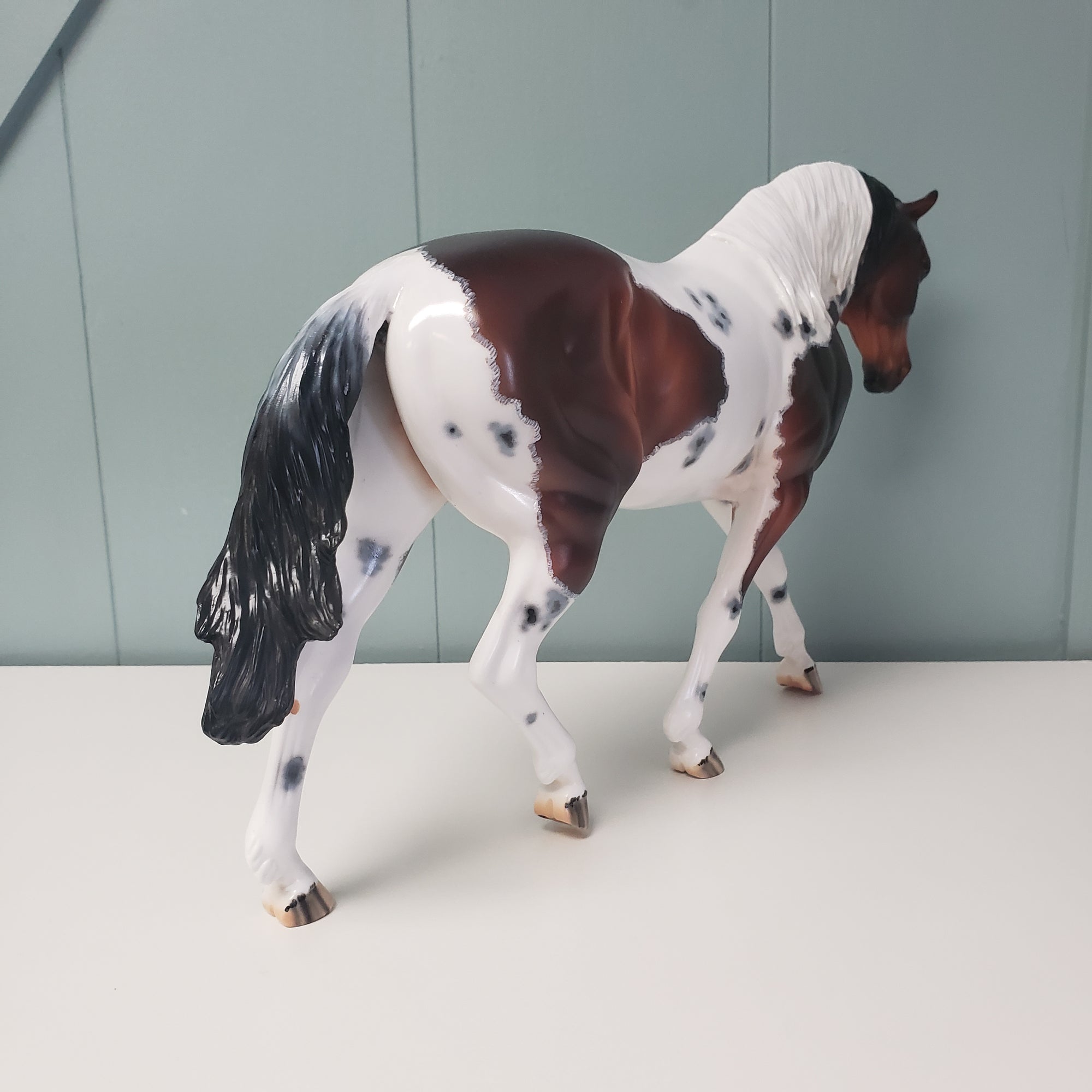 Confidence OOAK Bay Tobiano With Cat Tracks Custom Irish Draft By Dawn Quick - SHCF24