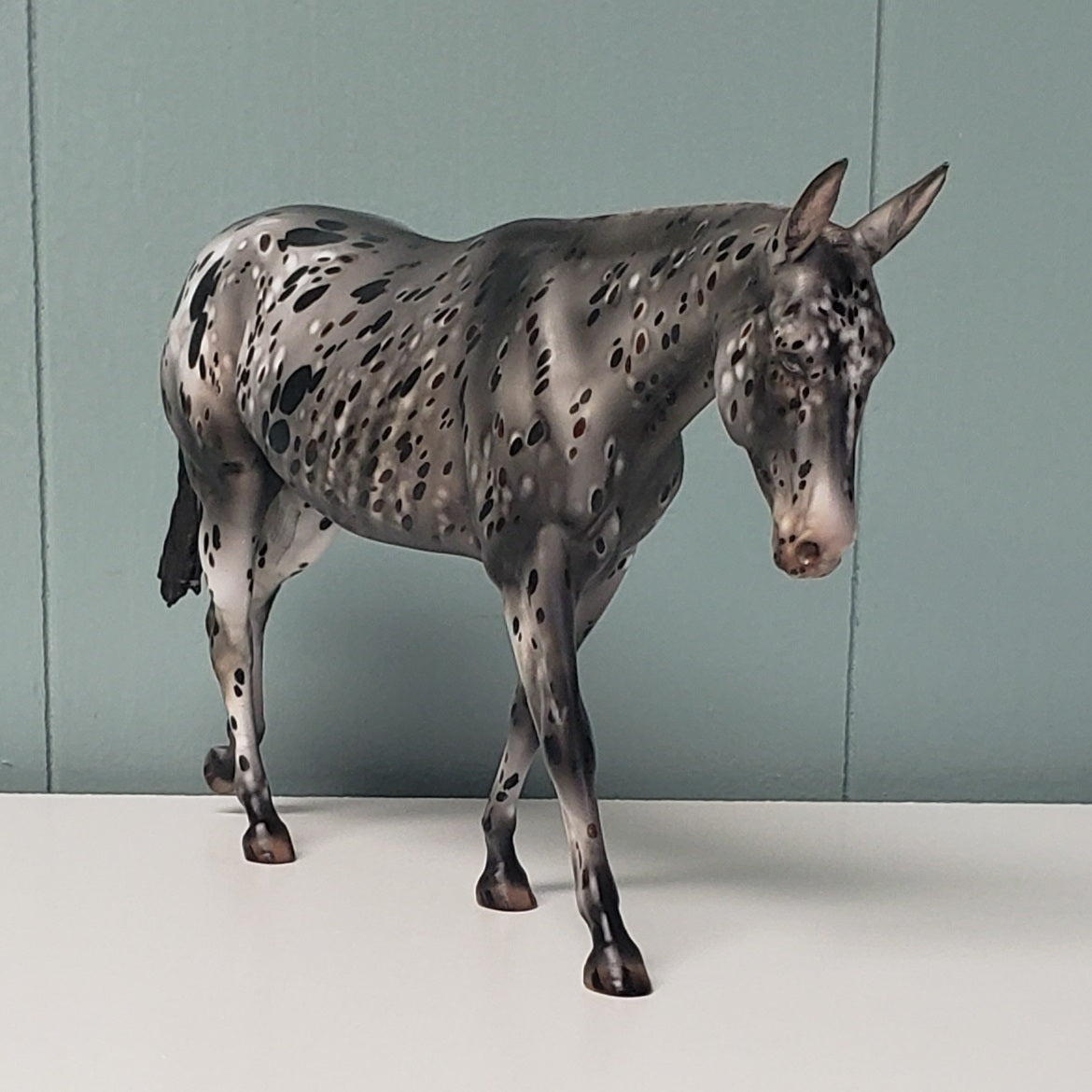 Karma OOAK Black Appaloosa Pebble Mule by Julie Keim - Best Offer 5/7/24