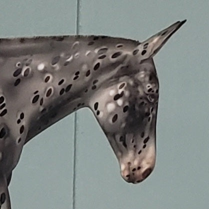 Karma OOAK Black Appaloosa Pebble Mule by Julie Keim - Best Offer 5/7/24