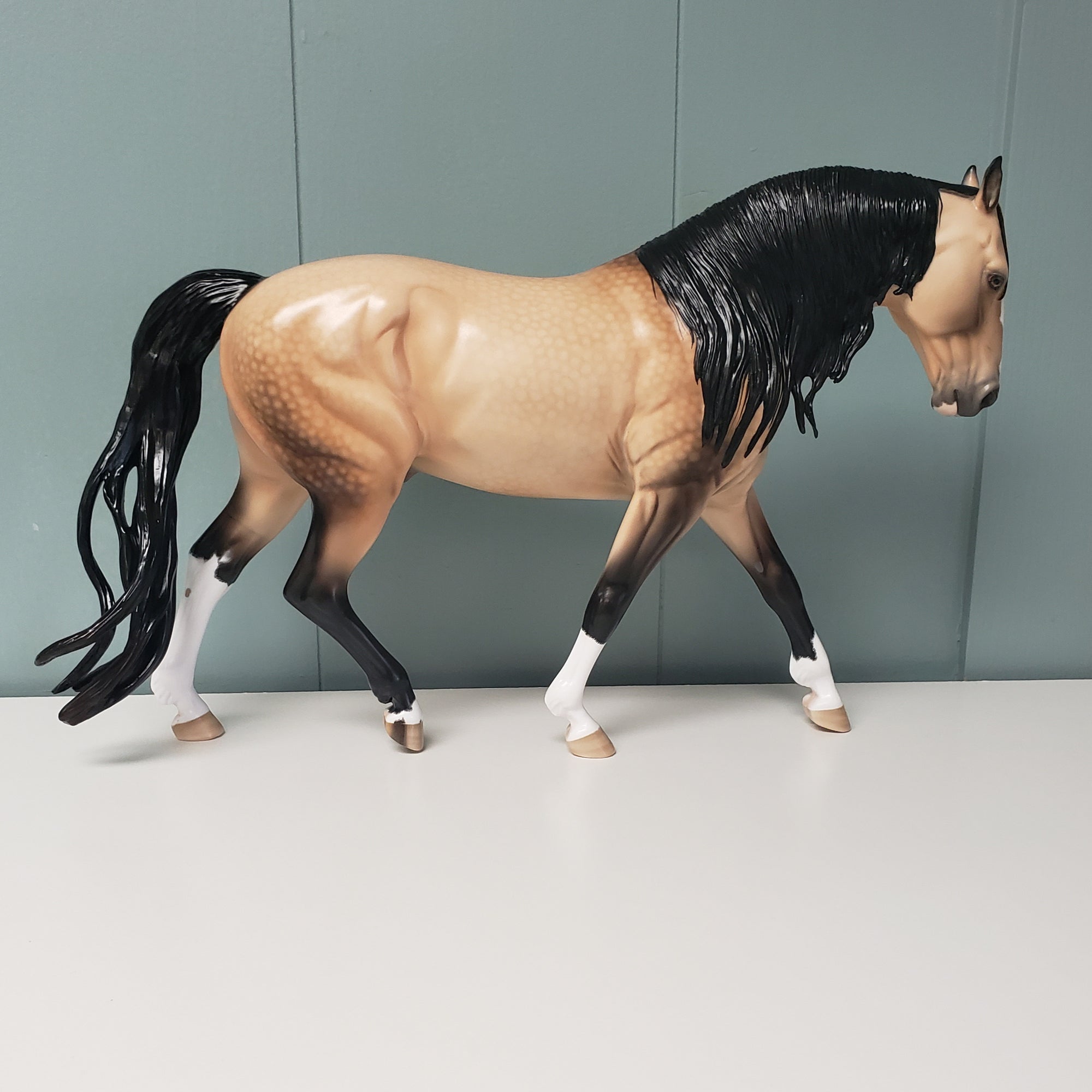 Scotcheroo OOAK Dappled Sooty Buckskin Irish Draft By Ellen Robbins - Best Offer 5/7/24