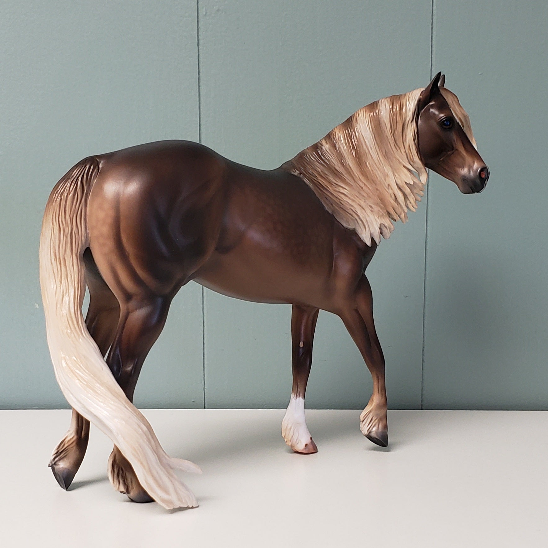 Trinidad OOAK Dappled Liver Chestnut  Walking ISH By Caroline Boydston - Best Offer 5/14/24