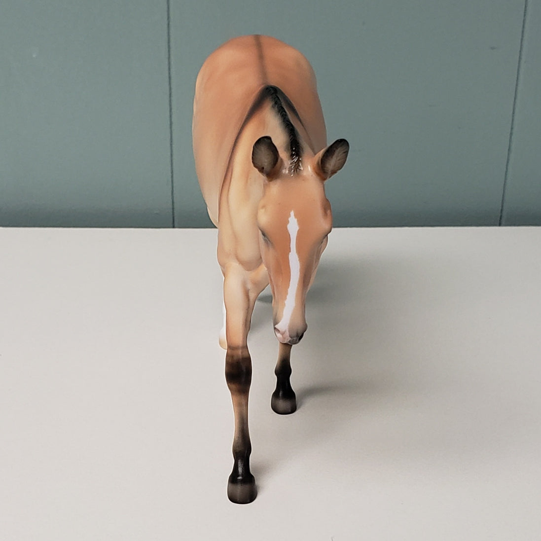 Muse LE-65 Run - Equilocity 2024 Art of the Horse Friday Night Dinner Model ~ Available to Attendees Only - Dappled Bay Dun Pebble Mule By Ellen Robbins EQ24