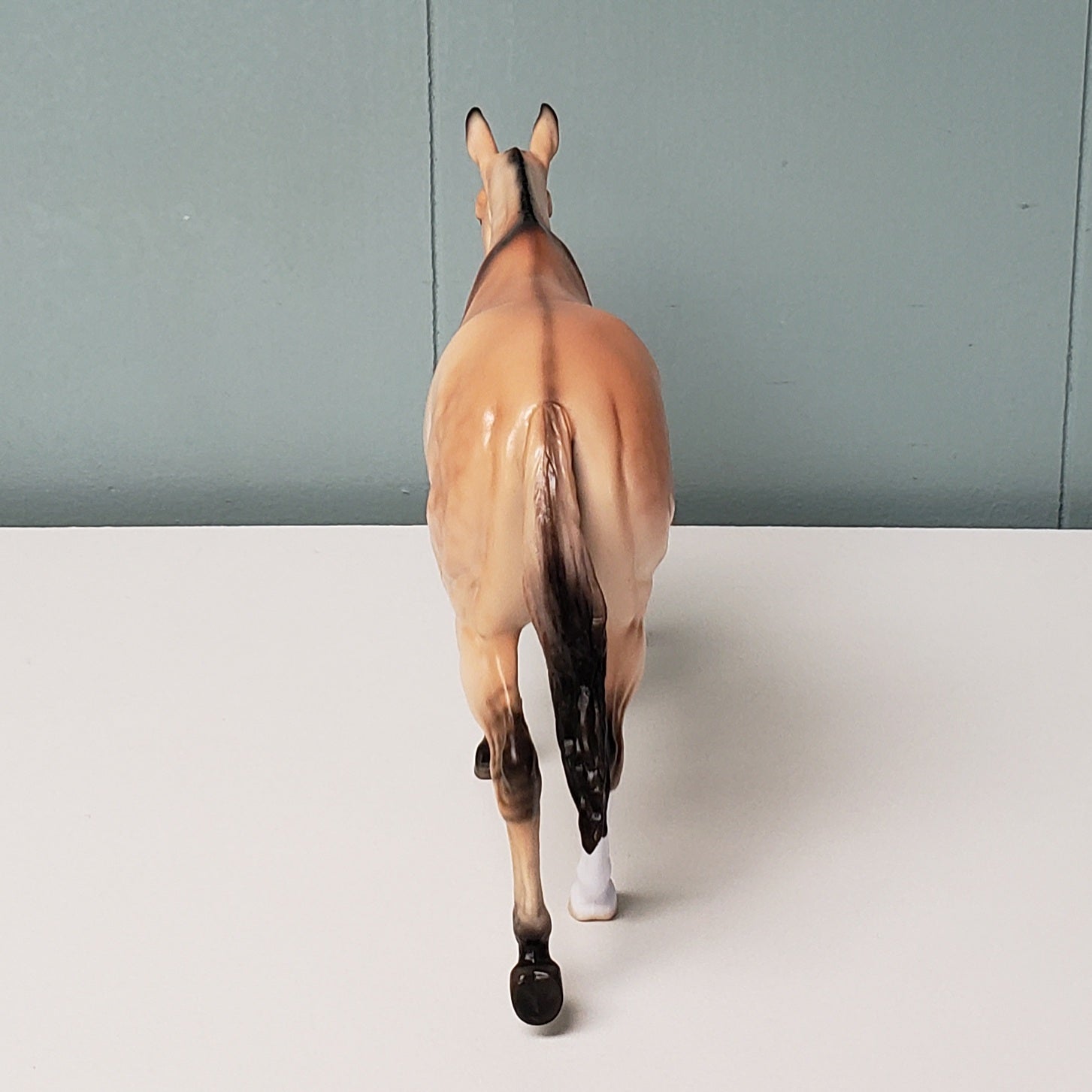 Muse LE-65 Run - Equilocity 2024 Art of the Horse Friday Night Dinner Model ~ Available to Attendees Only - Dappled Bay Dun Pebble Mule By Ellen Robbins EQ24