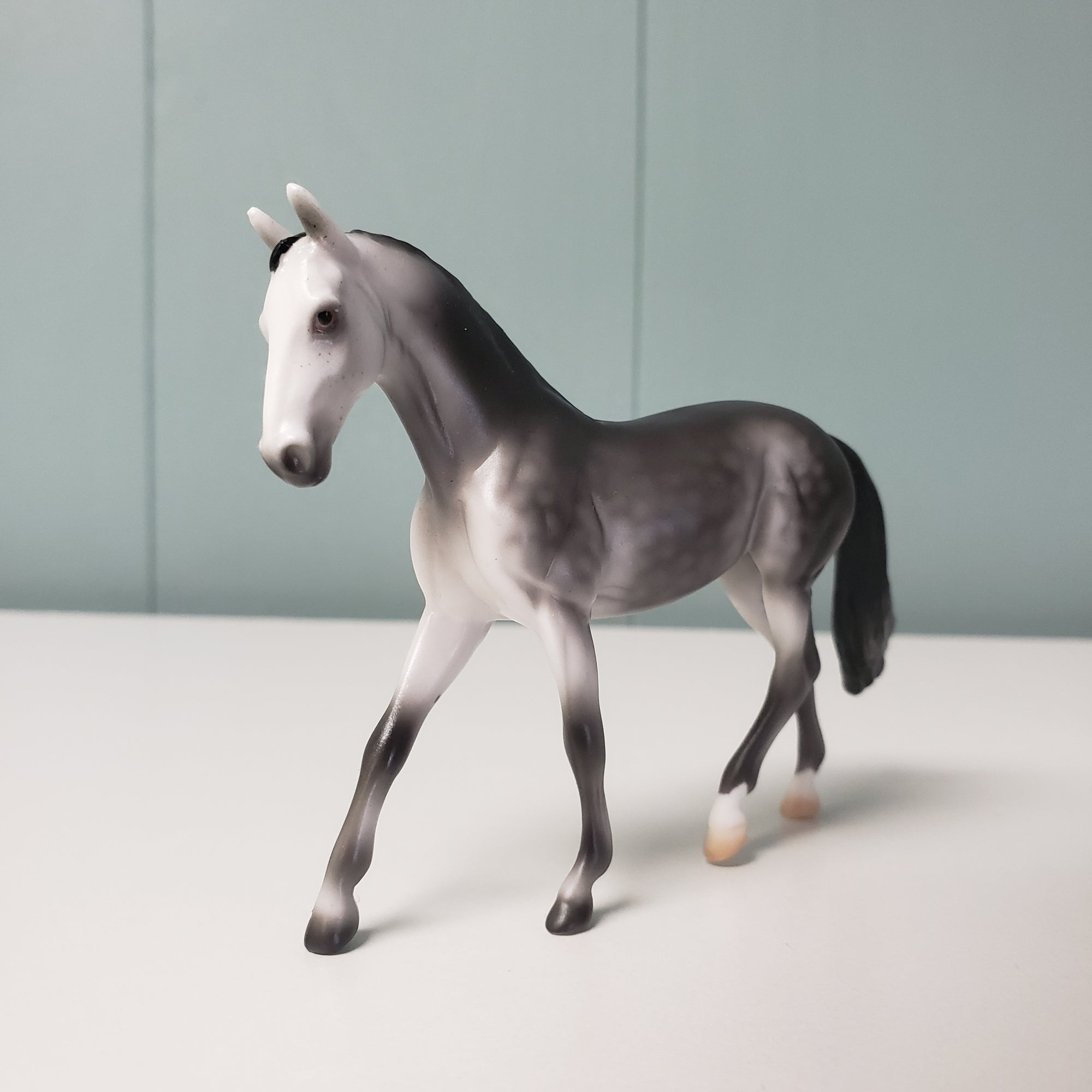 Villefort LE-5 Dapple Grey Warmblood Chip By Ellen Robbins - Count of Monte Cristo Classic Lit Series Chips CL24