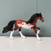 Canopy OOAK Bay Pinto Friesian Chip  By Dawn Quick - SHCF24