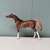 Secret Step OOAK Dapple Flaxen Chestnut Arabian Chip  By Julie Keim- SHCF24