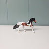 Firewing OOAK Bay Tobiano W/ Etching Friesian Chip  By Dawn Quick - SHCF24