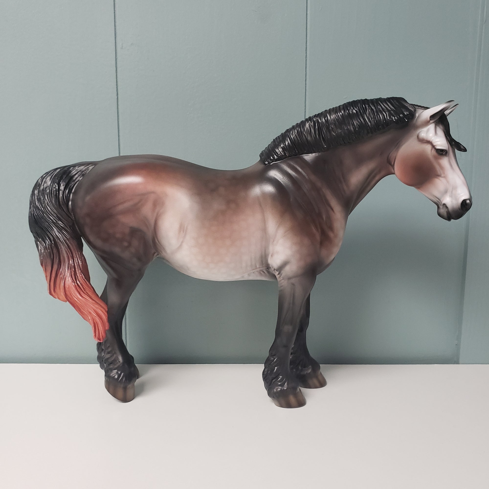 Chasm OOAK Dapple Rose Grey Custom Heavy Draft Mare By Dawn Quick - SHCF24