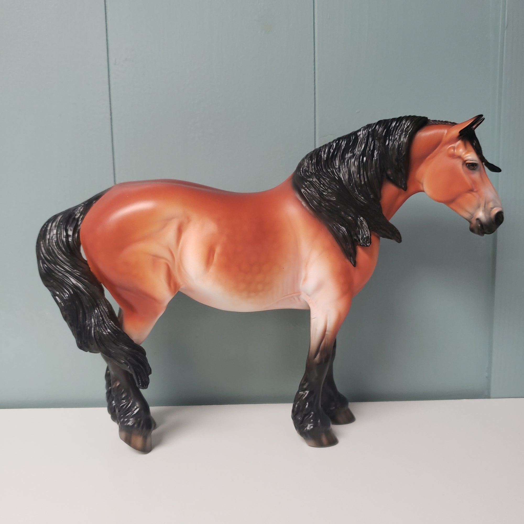 Cache OOAK Dapple Bay Custom Heavy Draft Mare By Dawn Quick - SHCF24