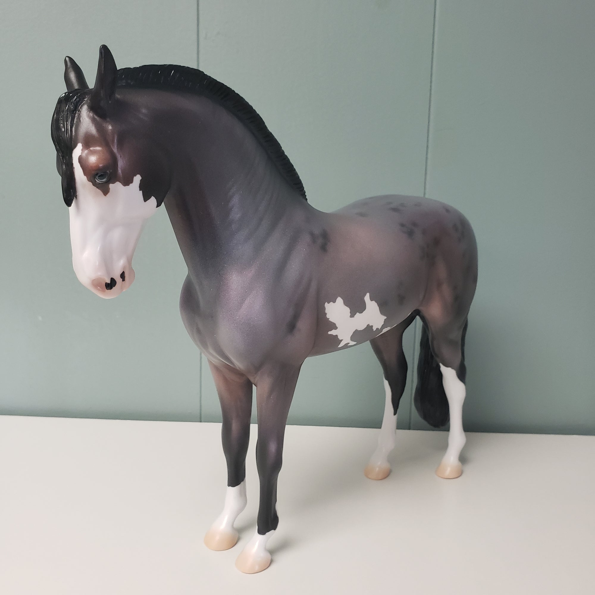 Acai OOAK Bay Roan Overo Custom Andalusian MARE By Jess Hamill - SHCF24