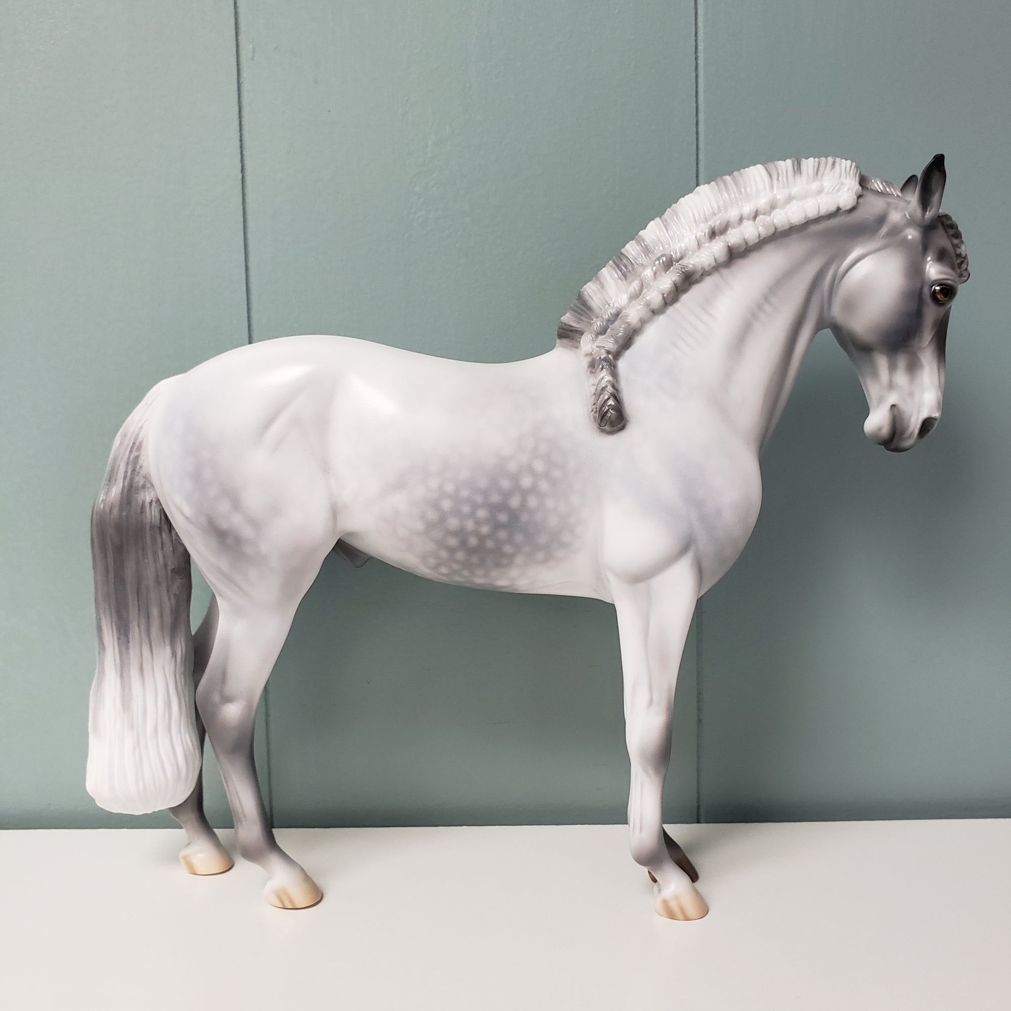 Damson OOAK Dappled Grey Braided Andalusian By Jess Hamill - SHCF24