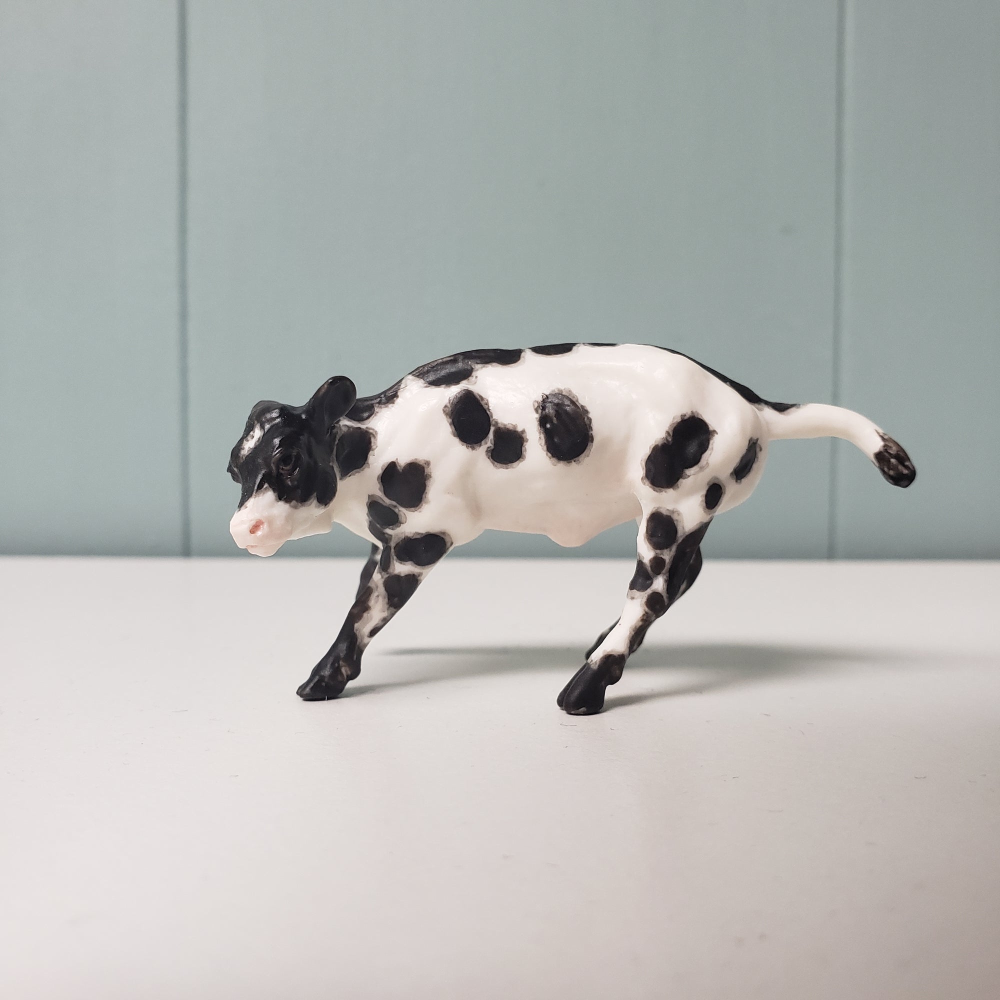 Stew OOAK Black and White Cow Chip By Andrea Thomason - National Hamburger Day - HBD24