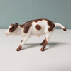 Top Round OOAK Brown &amp; White Cow Chip By Andrea Thomason - National Hamburger Day - HBD24